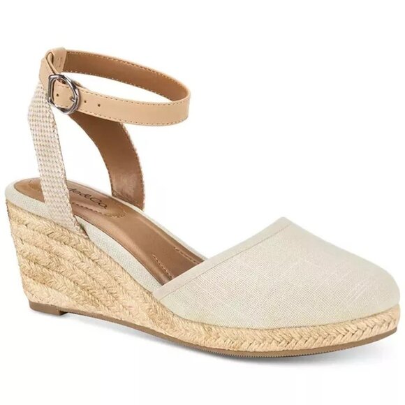 Style & Co Mailena Espadrille Wedge Sandal Women's Size 6 NIB - Picture 1 of 4